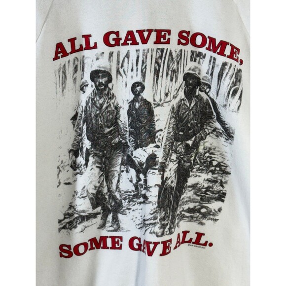 Vintage All Gave Some Some Gave All Military Soldier‎ Crewneck Sweater XL - Picture 4 of 8